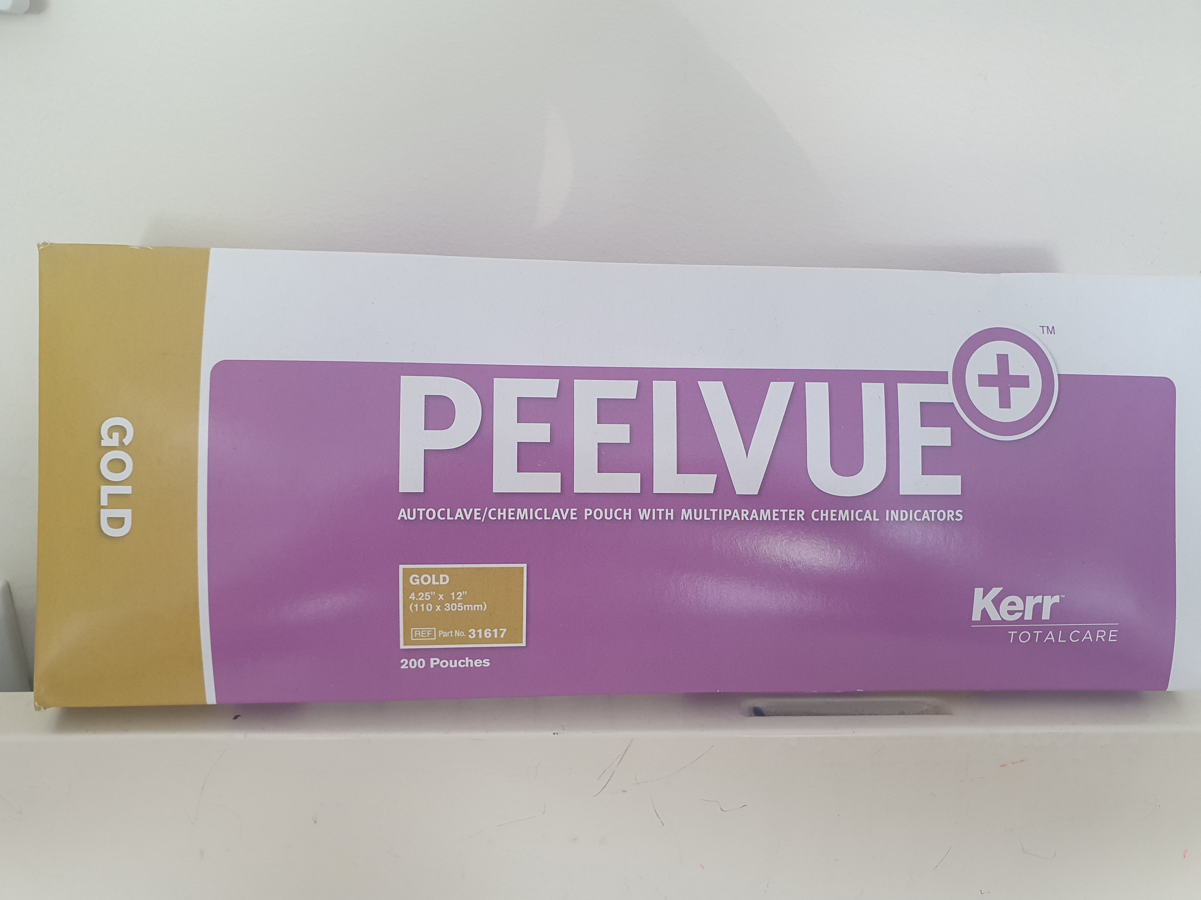 Peel-Vue+sterilizáló tasak öntapadós, 110x305mm, 200db