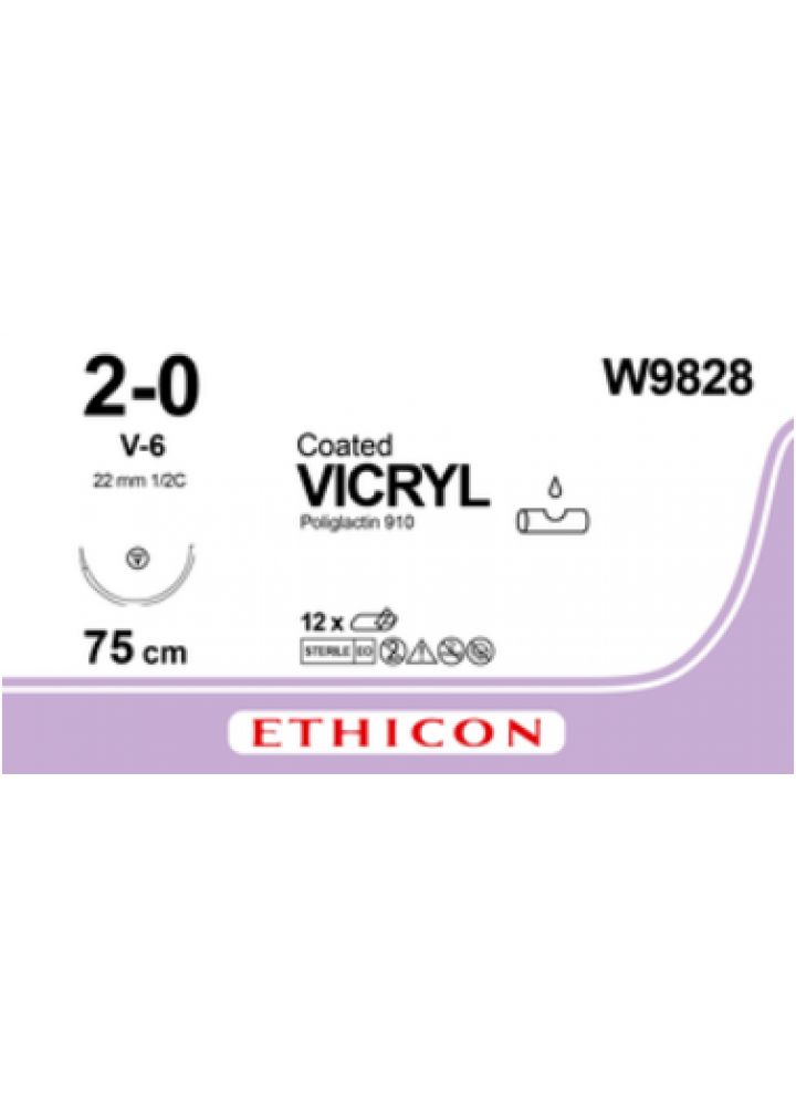 Vicryl Coated 2/0 USP 75cm 31mm (12db)