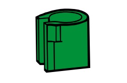 Mini-Sg gleiteinsatz g grün