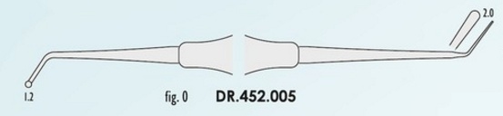 FALCON Heidemann spatula Fig. 0 gömb/flag 1,2mm-2mm