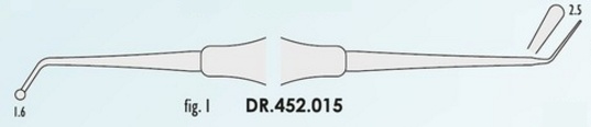 FALCON Heidemann spatula Fig. 1 gömb/flag 1,6mm-2,5mm