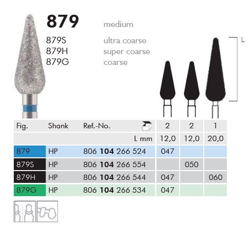 Gyémánt fúró egyenesbe 879G104047