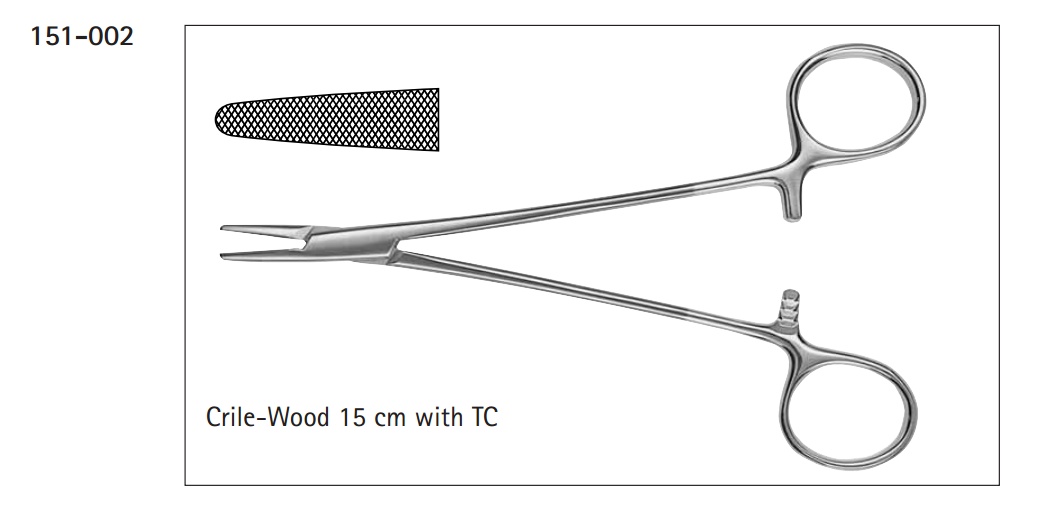 Needle Holder Crile - WoodPermaSharp 15cm