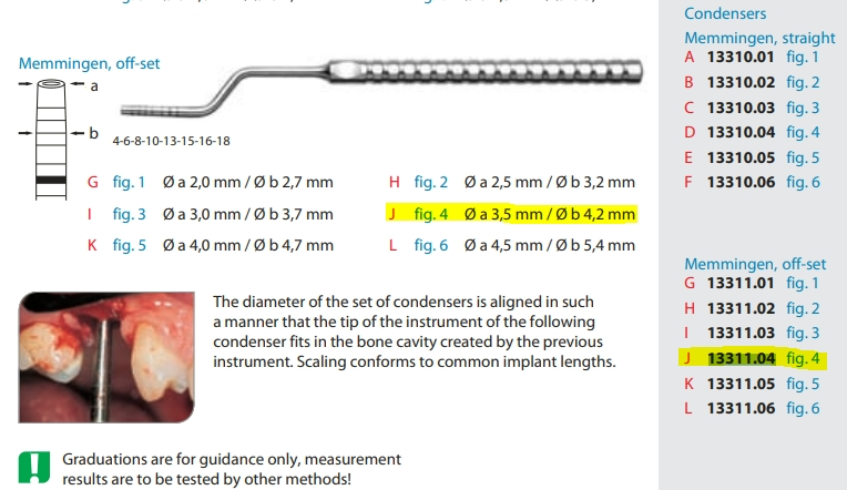 Osteotom 3,7-4,2mm