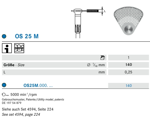 DIAM OSZ STRIPPING SEGM. 0,25