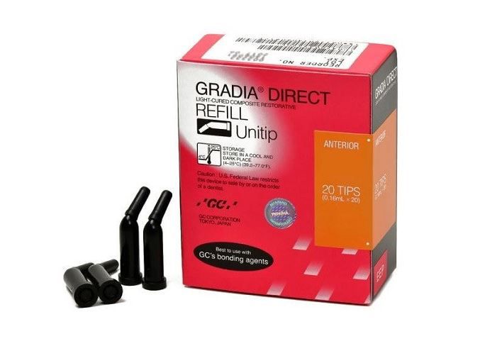 GC GRADIA Direct, Anterior, Unitip 20x0.16ml (0.24g), AO3