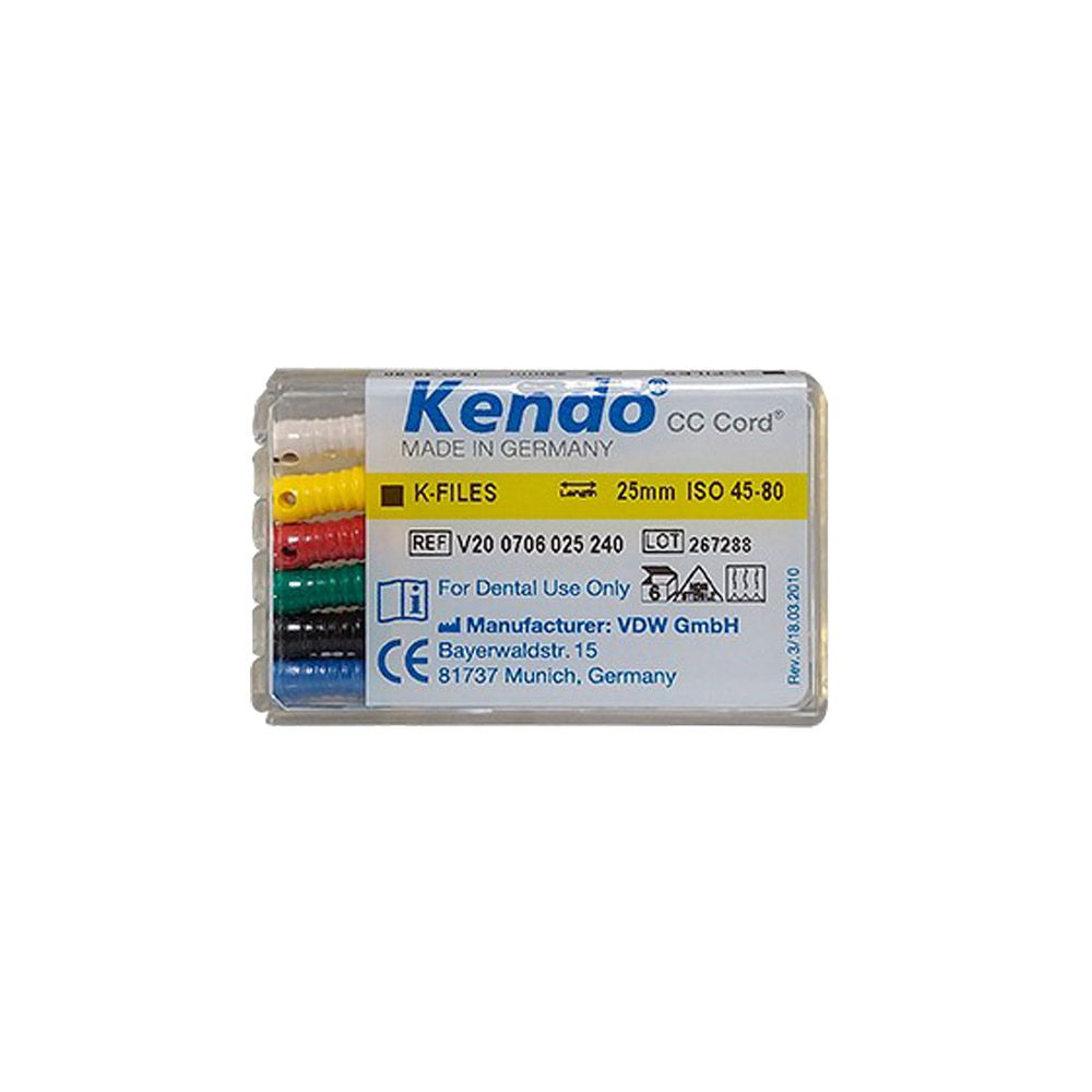 Kendo K-file 25mm, 45-80, 6db