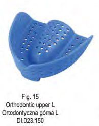 FALCON Dentaline műanyag lenyomatkanál kék felső L-es (25 db)