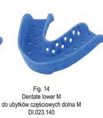 FALCON Dentaline műanyag lenyomatkanál kék alsó M-es (25 db)