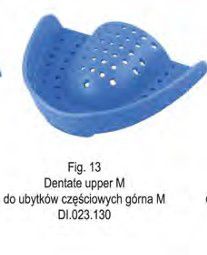 FALCON Dentaline műanyag lenyomatkanál kék felső M-es (25 db)