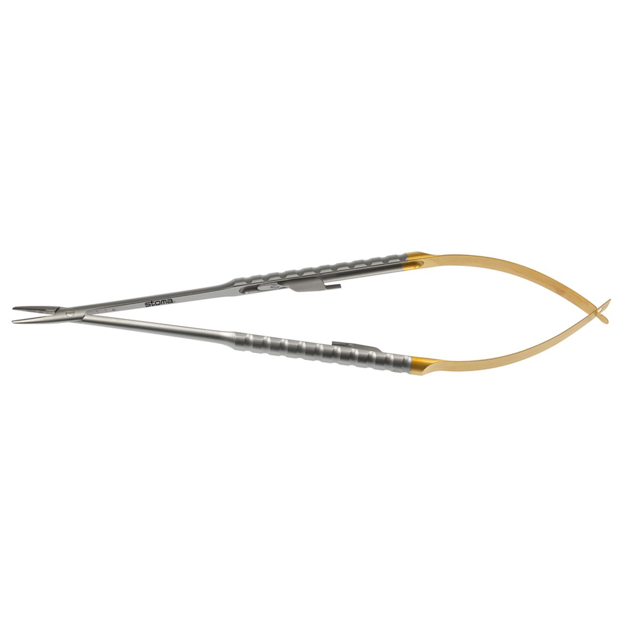 Micro needle holder, Barraquer, TC | 0,8 mm straight 18 cm