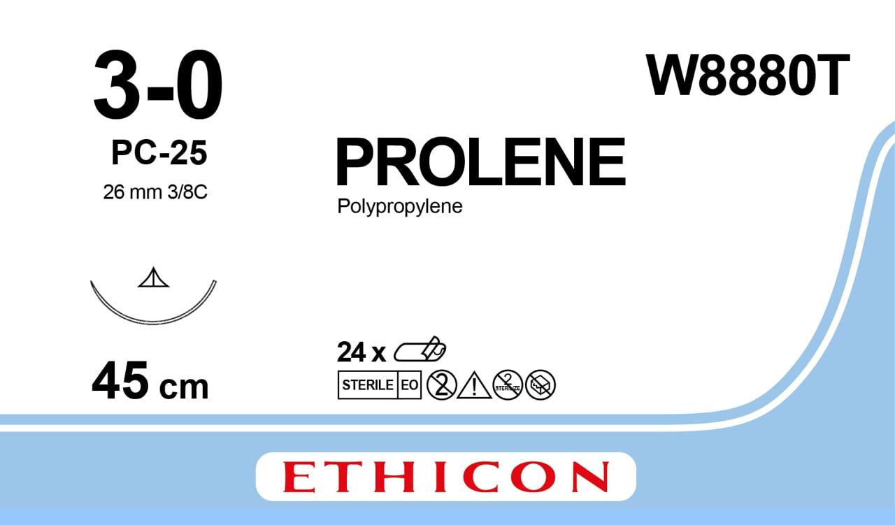 Prolene 3/0 PC-25 Prime 45 cm (24db)