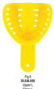 FALCON Lenyomatkanál műanyag felső sárga L 10db Ortho