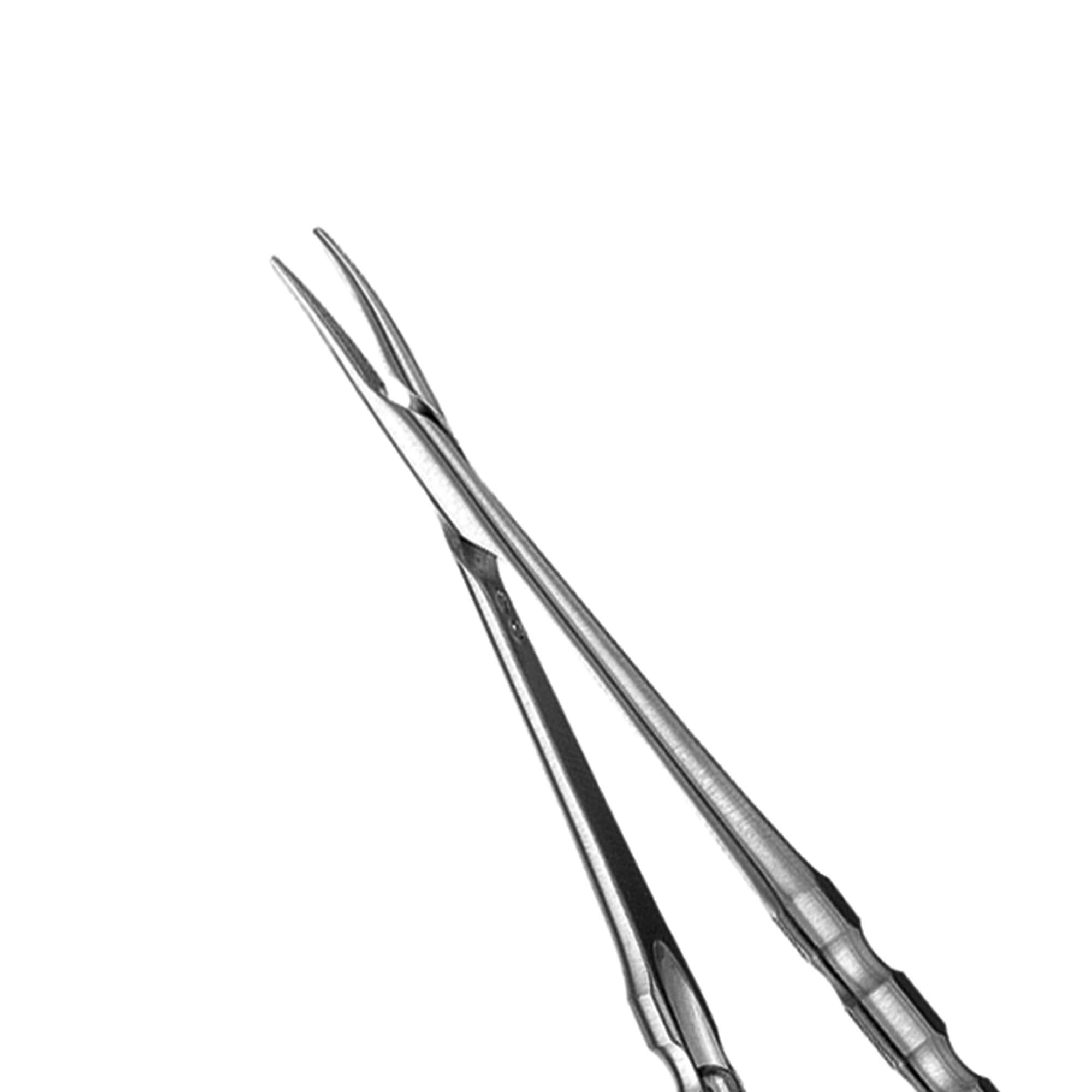 Needle Holder Micro Surg., curved, diamond dusted 6-0 - 8-0 Needle,18cm